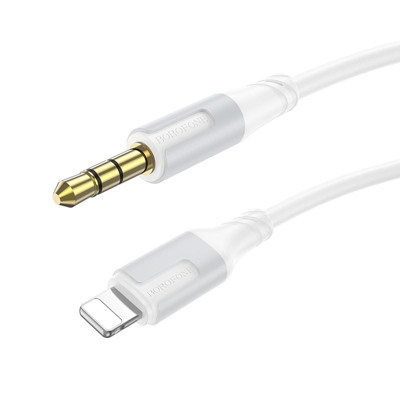 Borofone Cable AUX BL19 Creator - jack 3,5mm to Lightning - 1 metre white