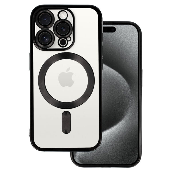 Metallic Magsafe Case for Iphone 12 Black
