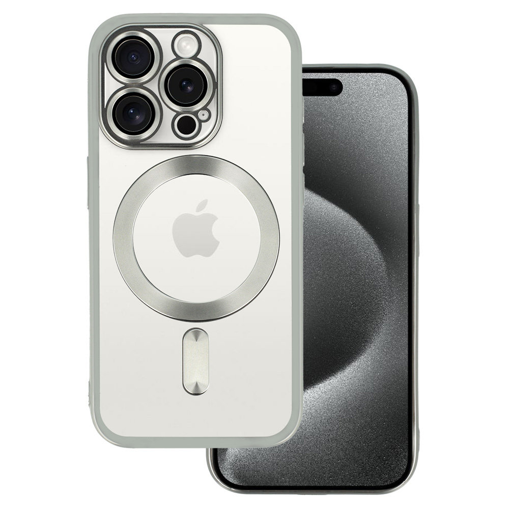 Metallic Magsafe Case for Iphone 12 Silver