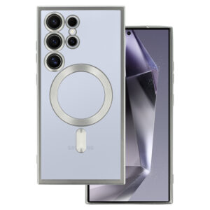 Metallic Magsafe Case for Samsung Galaxy S23 Silver