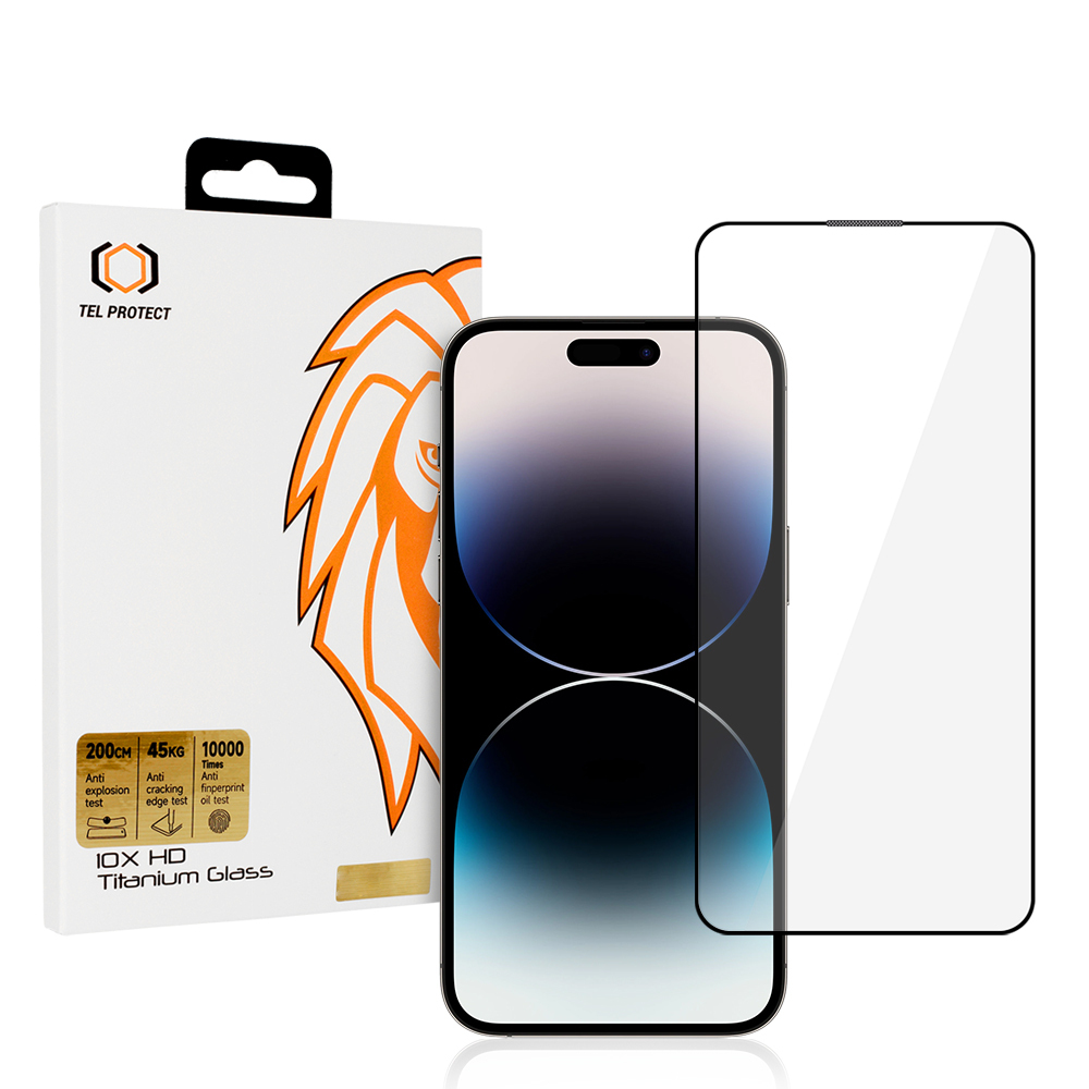 Tempered glass Tel Protect 10X HD Titanium for Iphone 14 Pro Max