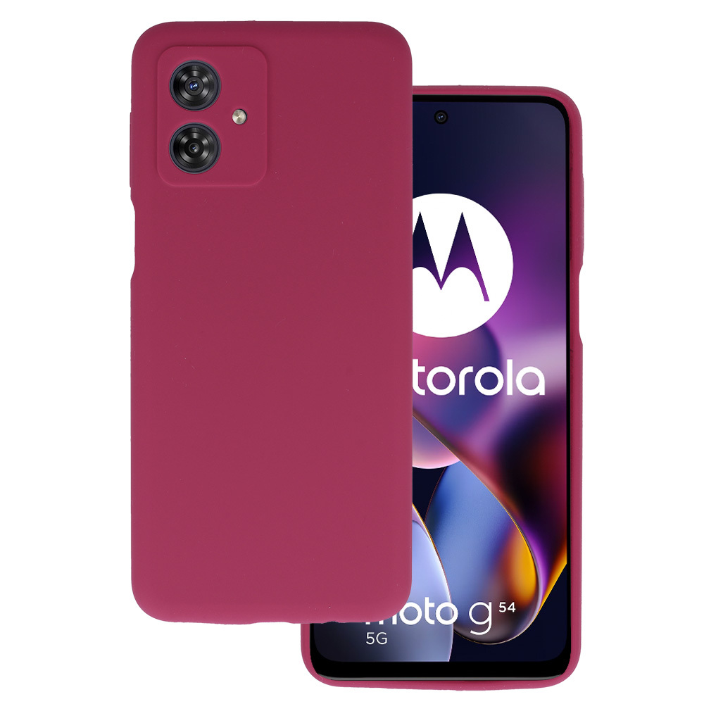 Silicone Lite Case for Motorola Moto G54 5G burgundy