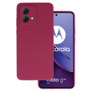 Silicone Lite Case for Motorola Moto G84 5G burgundy
