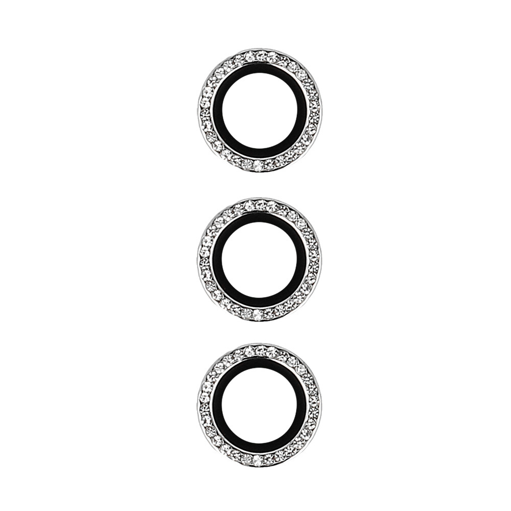 Tempered Glass HARD DIAMOND for camera (LENS) for Samsung Galaxy S24 silver (lens 3 pieces)