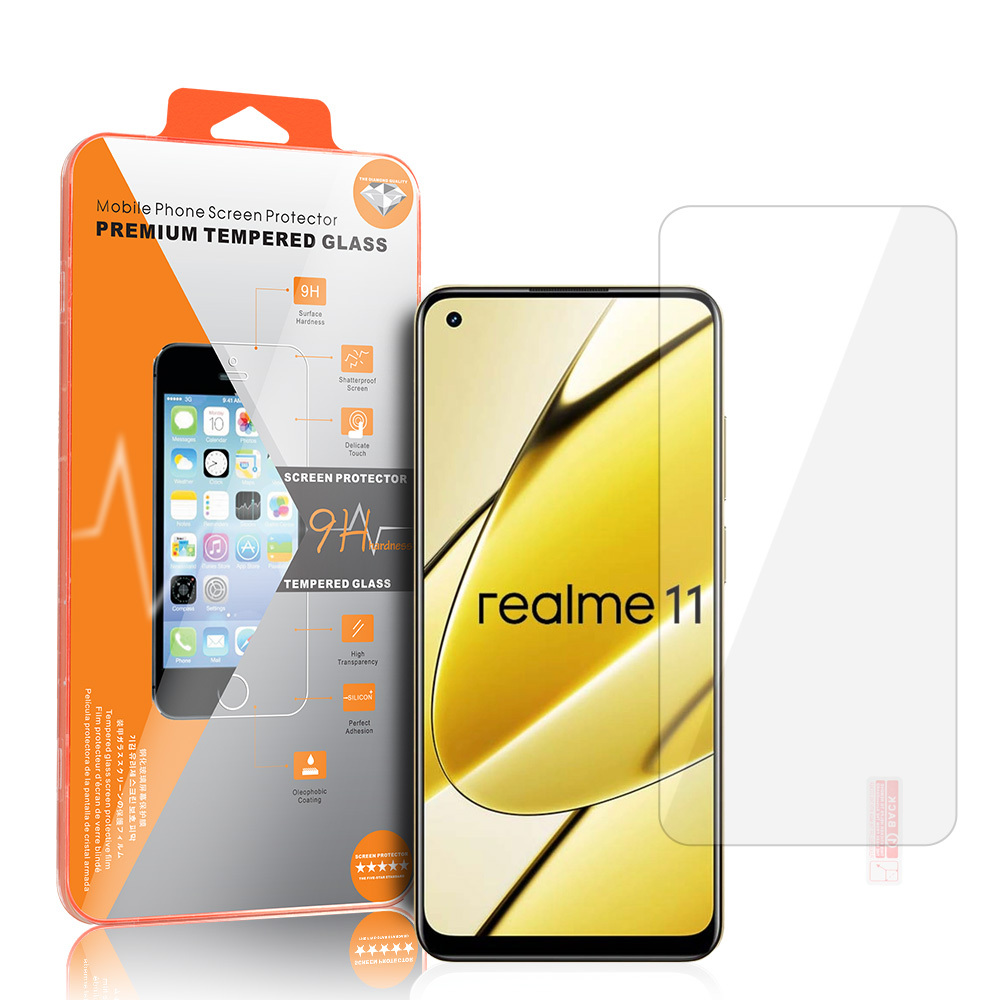Tempered Glass Orange for REALME 11 4G/SAMSUNG A52/A52S/XIAOMI MI 11 LITE/REDMI NOTE 10 4G