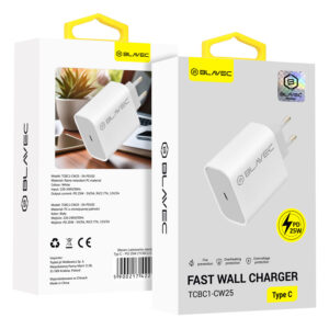 Blavec Wall charger BC-1 - Type C - PD 25W (TCBC1-CW25) white