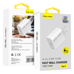 Blavec Wall charger BC-1 - Type C - PD 30W (TCBC1-CW30) white