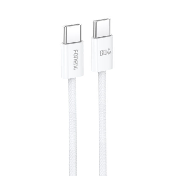 Foneng Cable X110 - Type C to Type C - PD 60W 3A 1,2 metres white