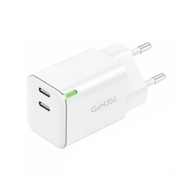 Foneng Wall charger GAN35 GaN - 2xType C - PD 35W 3A white