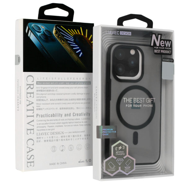Warframe Magsafe Series Case for Iphone 15 Plus black