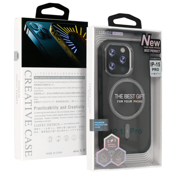 Smooth Feeling Magsafe Case for Iphone 15 Plus black