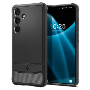 Case SPIGEN Rugged Armor  ACS07346 for Samsung Galaxy S24 - Matte Black