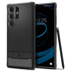 Case SPIGEN Rugged Armor  ACS07286 do Samsung Galaxy S24 Ultra - Matte Black