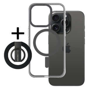 Amazing Thing Titan Pro Mag Ring Grip Case 10FT IP156.7PTRBK for Iphone 15 Pro Max black