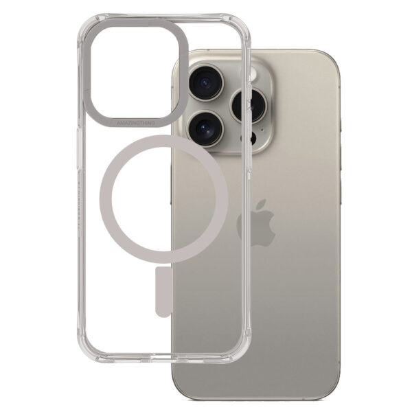 Amazing Thing Titan Edge Mag Case 15FT IP156.7PTEMGY for Iphone 15 Pro Max titanium