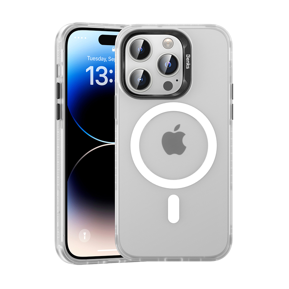 Benks Magnetic Lucid Armor Case for Iphone 15 Plus white