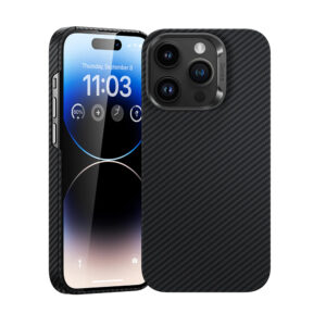 Benks Magnetic Armor Air Kevlar Case Metal Frame 600D for Iphone 15 Pro Max black