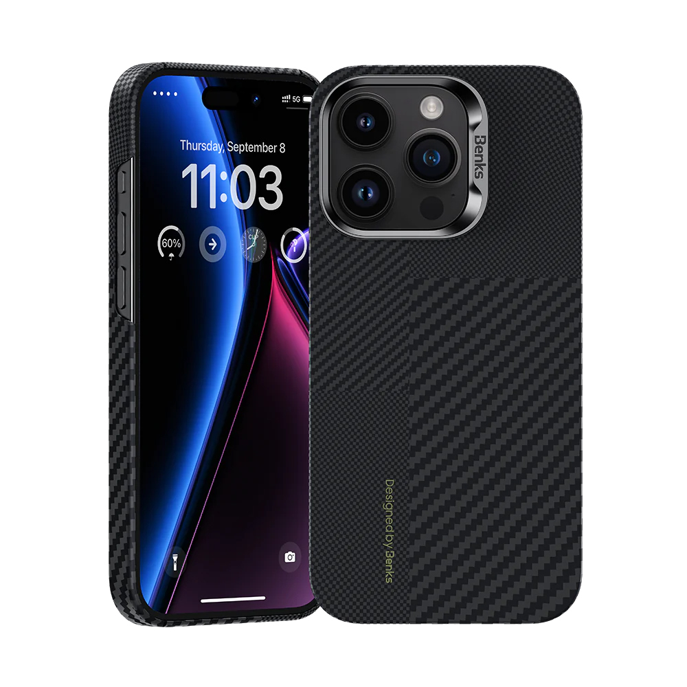 Benks Montage Magnetic Kevlar Case 600D+1500D for Iphone 15 Pro black