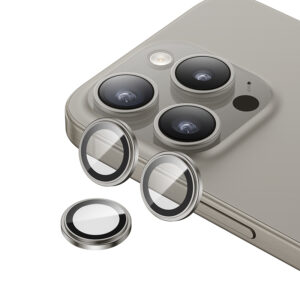 Benks Tempered glass Glass Warrior Lens Protector on camera for Iphone 15 Pro/15 Pro Max (lens 3 pieces) grey