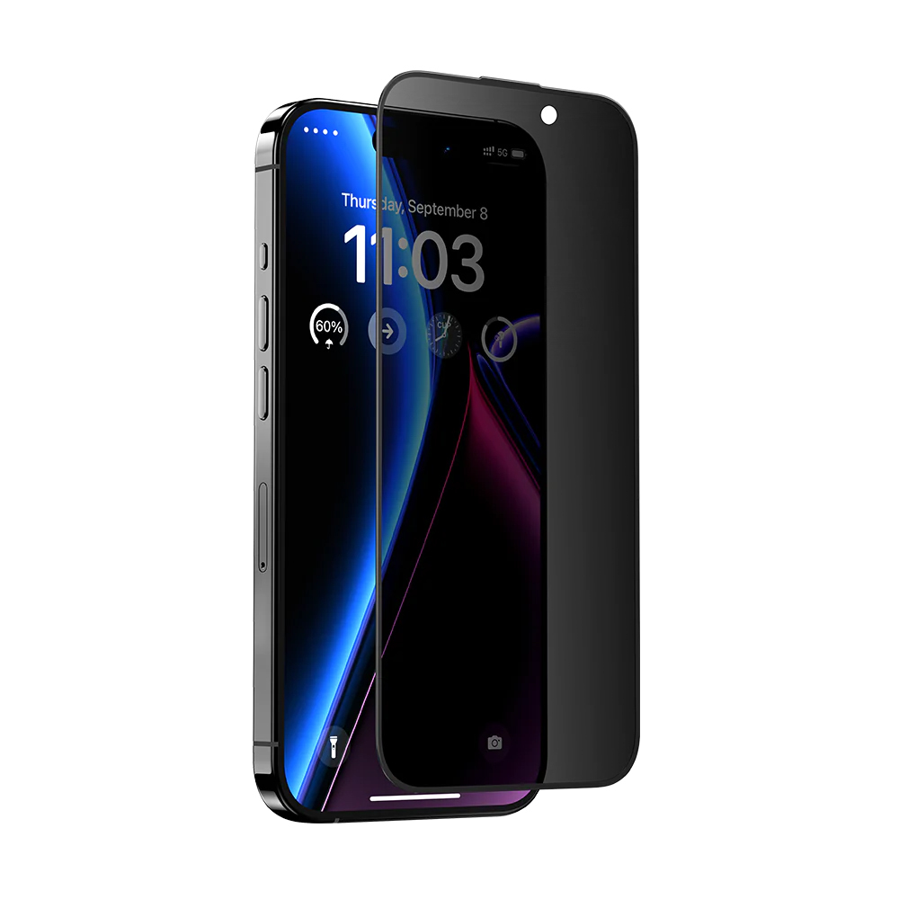 Benks Tempered glass Ultra Shield Privacy for Iphone 15 Pro black