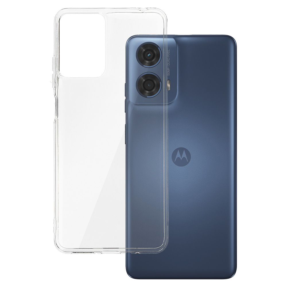 Back Case 2 mm Perfect for MOTOROLA MOTO G24 POWER TRANSPARENT