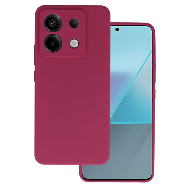 Silicone Lite Case for Xiaomi Redmi Note 13 Pro 5G burgundy