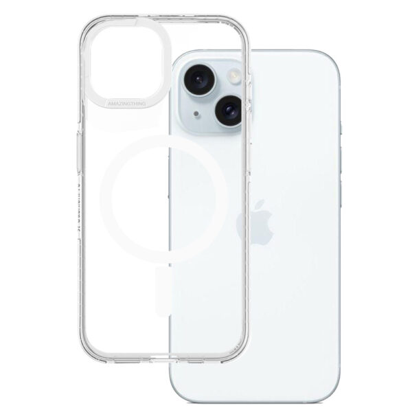 Amazing Thing Titan Pro Magsafe Case 10FT IP156.7TMCL for Iphone 15 Plus transparent