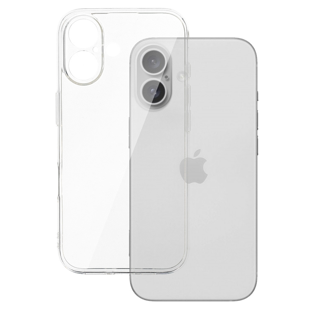 Back Case 2 mm Perfect for IPHONE 16 PLUS TRANSPARENT