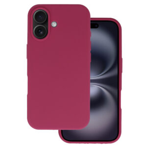 Silicone Lite Case for Iphone 16 burgundy