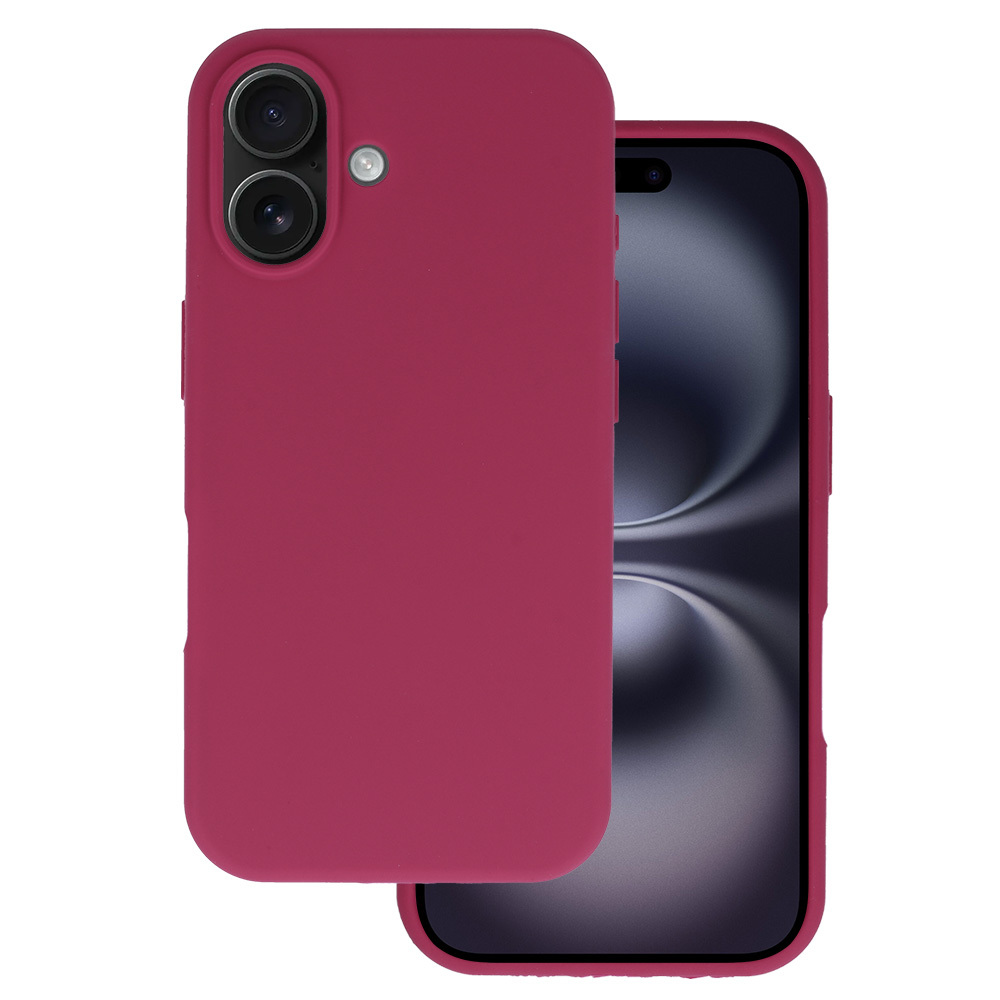 Silicone Lite Case for Iphone 16 burgundy