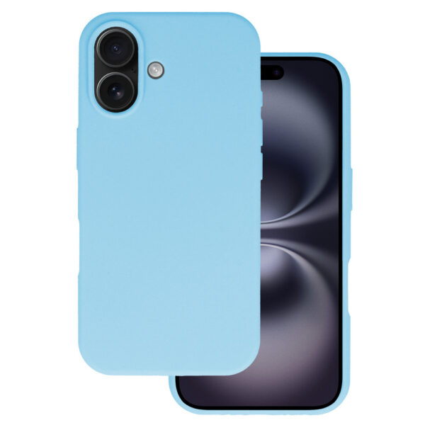 Silicone Lite Case for Iphone 16 Plus light blue