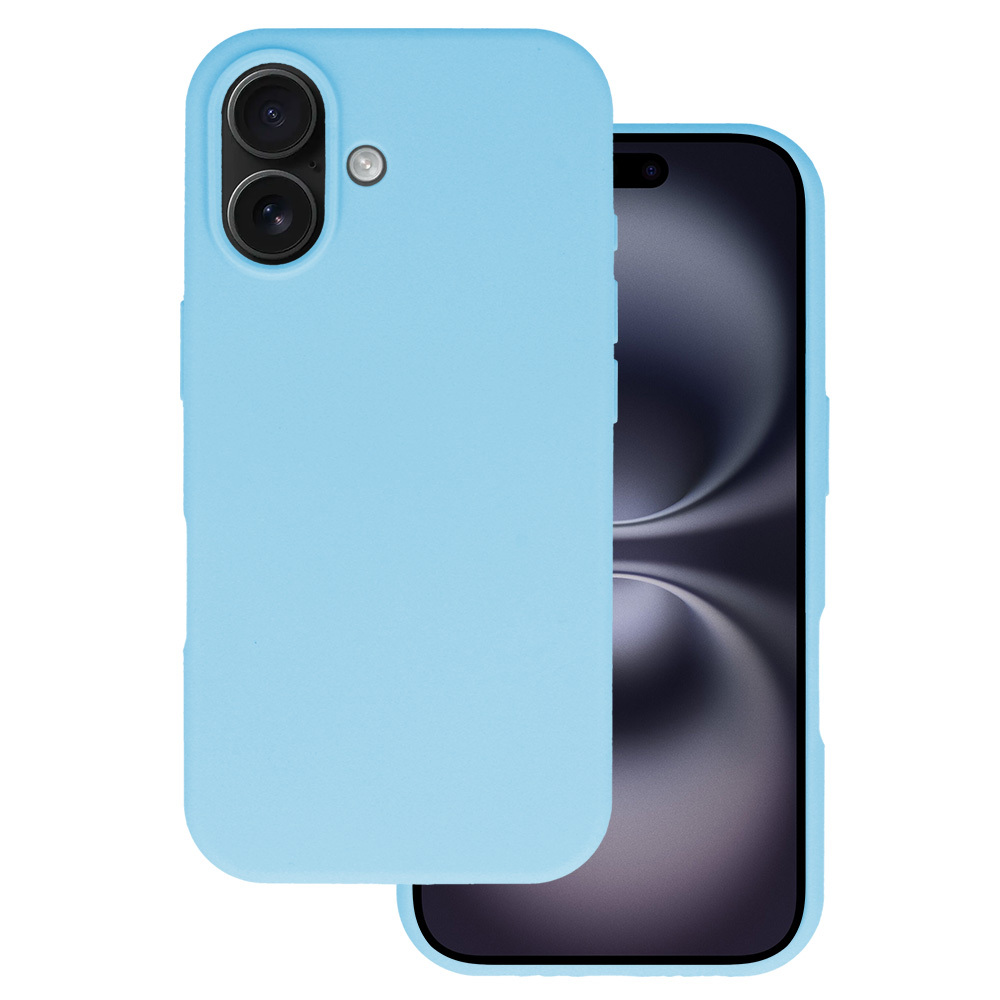 Silicone Lite Case for Iphone 16 Plus light blue