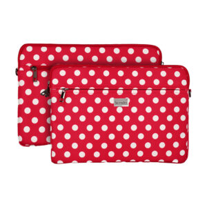 Wonder Sleeve Laptop 13-14 inches red polka-dot
