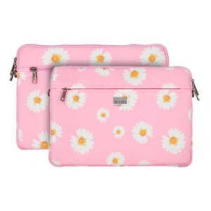 Wonder Sleeve Laptop 15-16 inches pink daisies
