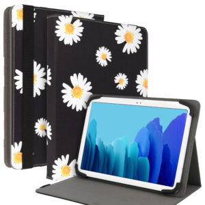 Wonder Canvas Tablet Case 10 inches black daisies