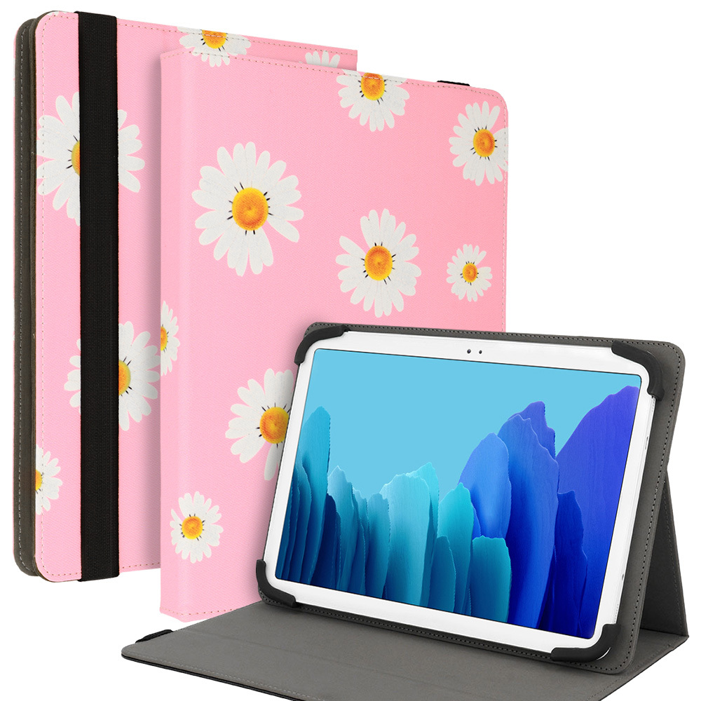 Wonder Canvas Tablet Case 10 inches pink daisies