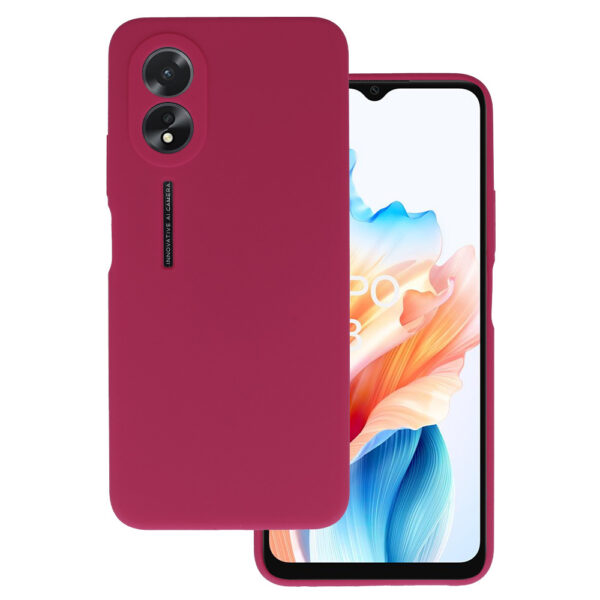 Silicone Lite Case for Oppo A38 4G burgundy