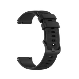 Universal silicone loop 22mm design 1 black