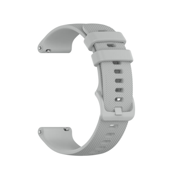 Universal silicone loop 22mm design 1 grey