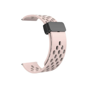 Universal silicone loop 22mm design 2 light pink