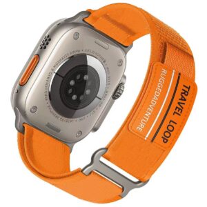 Nylon loop for Apple Watch 42/44/45/49 design 3 orange