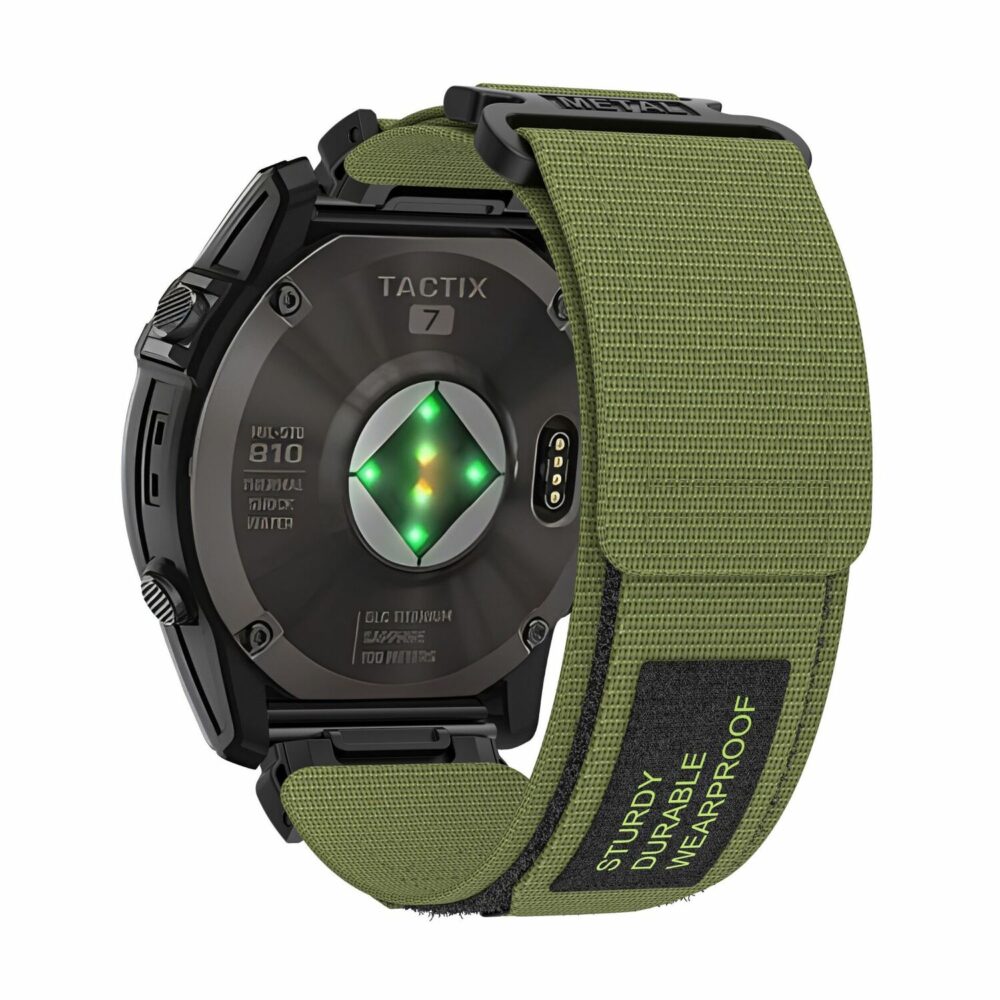 Nylon loop for Garmin 22mm design 1 green