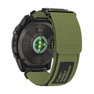 Nylon loop for Garmin 22mm design 1 green