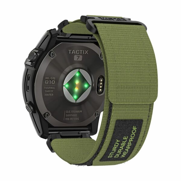 Nylon loop for Garmin 22mm design 1 green
