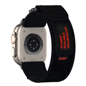 Nylon loop for Apple Watch 42/44/45/49 design 4 black