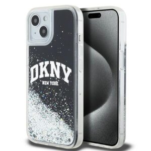 Original Case DKNY hardcase Liquid Glitter Big Logo DKHCP14SLBNAEK for Iphone 13/14/15 black