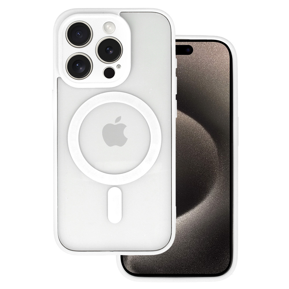 Acrylic Color Magsafe Case for Iphone 16 white