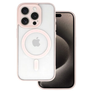 Acrylic Color Magsafe Case for Iphone 16 Pro Max light pink