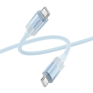 Borofone Cable BU44 Sincero - Type C to Type C - 60W 3A 1,2 metres blue