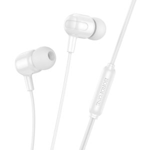 Borofone Earphones BM84 Berry with microphone white
